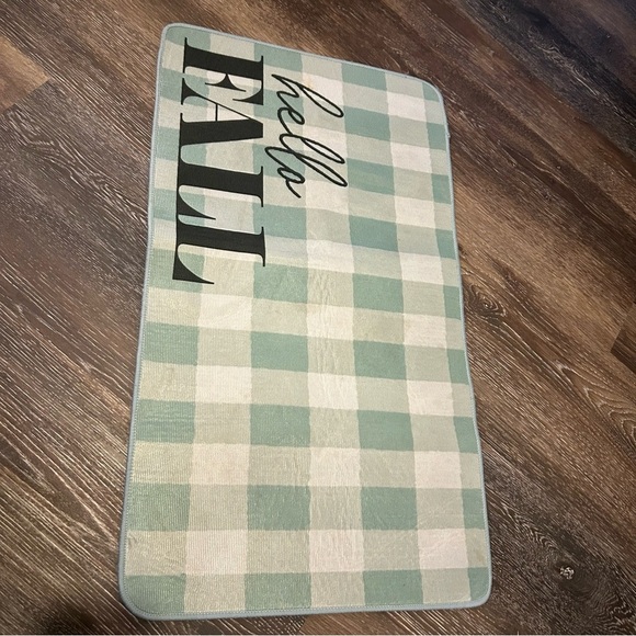 Target Hello Fall Checkered Grip Floor Matt - Picture 3 of 3